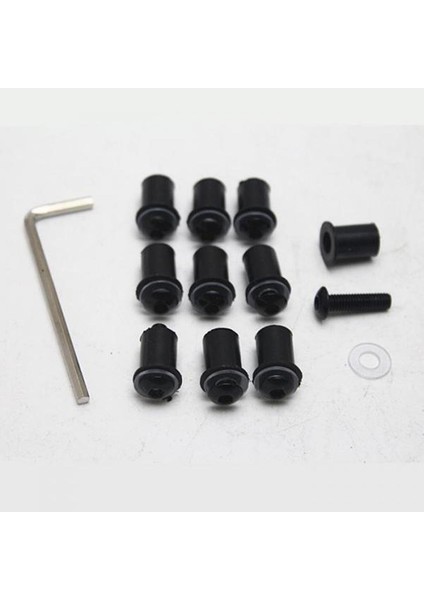 4mm + 5mm Kazanma Ön Cam Vidalı Cıvata Cam Montaj Kuruyemiş Kiti Siyah (Yurt Dışından) indirimleri