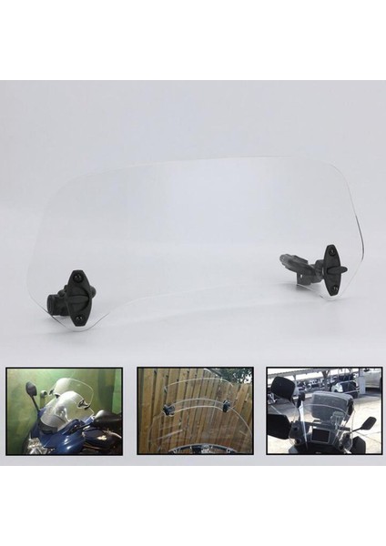 Ayarlanabilir Cam Uzatma Spoiler Rüzgar Saptırıcı Motosiklet 37CM (Yurt Dışından) fiyatları