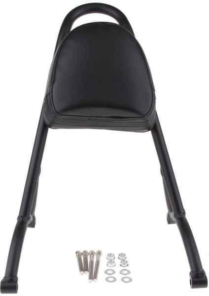 Motosiklet Sissy Bar Backrest, Arka Yolcu Pu Geri Destek Padi W/ Docking (Yurt Dışından)