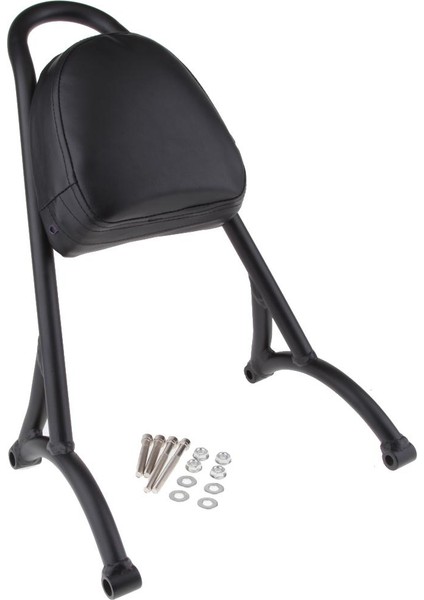 Motosiklet Sissy Bar Backrest, Arka Yolcu Pu Geri Destek Padi W/ Docking (Yurt Dışından) fırsatları