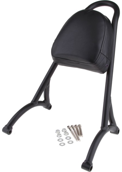Motosiklet Sissy Bar Backrest, Arka Yolcu Pu Geri Destek Padi W/ Docking (Yurt Dışından) indirimleri