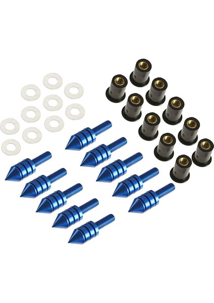 10 Adet Evrensel Ön Cam Spike Cıvata M5 5mm Vida Kuyu Kuruyemiş Cam Blue (Yurt Dışından) indirimleri