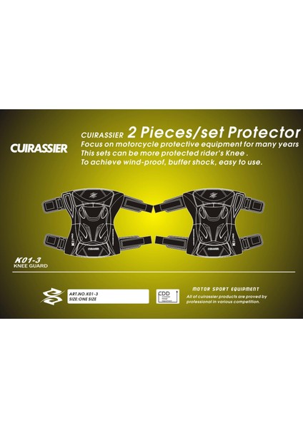 2x Motosiklet Diz Pedleri K01-3 Motokros Yarışı Yansıtıcı Sarı Için (Yurt Dışından) fırsatları