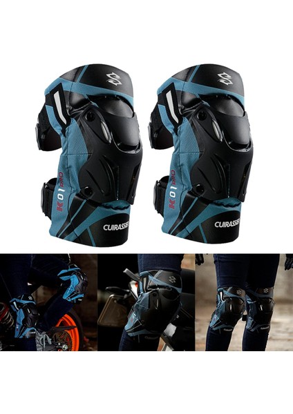 2x Motosiklet Diz Pedleri K01-3 Motokros Yarışı Yansıtıcı Açık Mavi Için (Yurt Dışından) modelleri