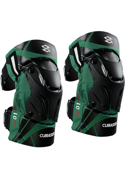 2x Motosiklet Diz Pedleri K01-3 Motokros Yarışı Yansıtıcı Yeşil Için (Yurt Dışından)