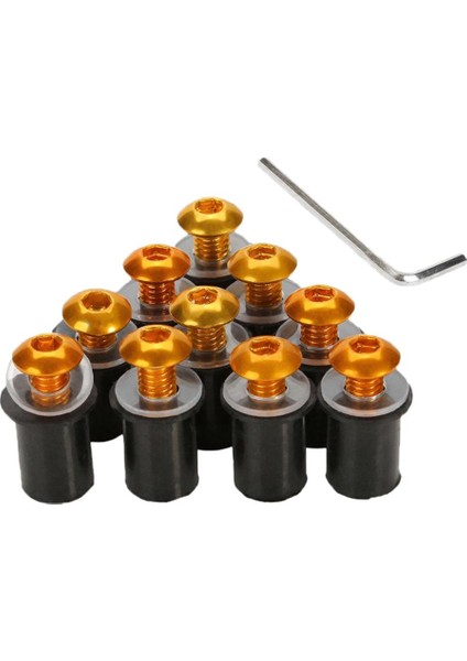 20PCS Motosiklet Ön Cam Ön Cam Kiti Rüzgar Ekran Cıvataları Vidalar (Yurt Dışından) indirimleri