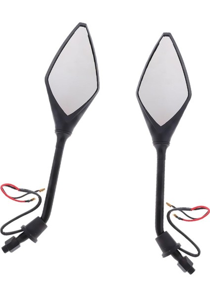 Arka Görünüm Aynaları LED Işık 10 mm Iplik ile Motosiklet Için (Yurt Dışından)