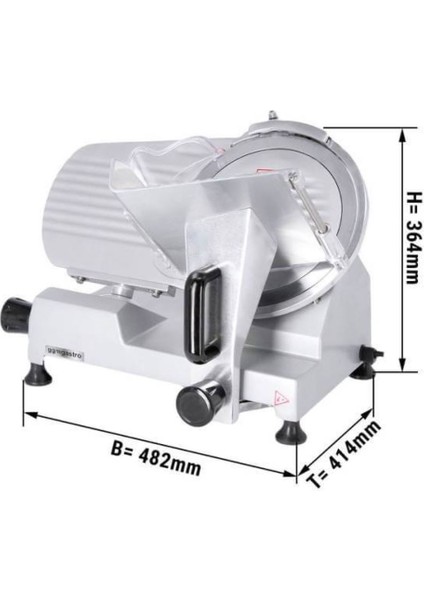 AMH250A Gıda Dilimleme Makinesi, 250 mm Bıçak Çapı