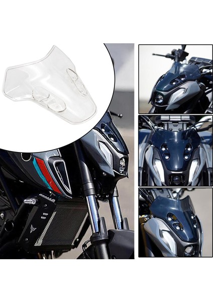 Yamaha Mt-07 MT07 mt 07 2021 Için Motosiklet Ön Rüzgar Saptırıcı Şeffaf (Yurt Dışından)