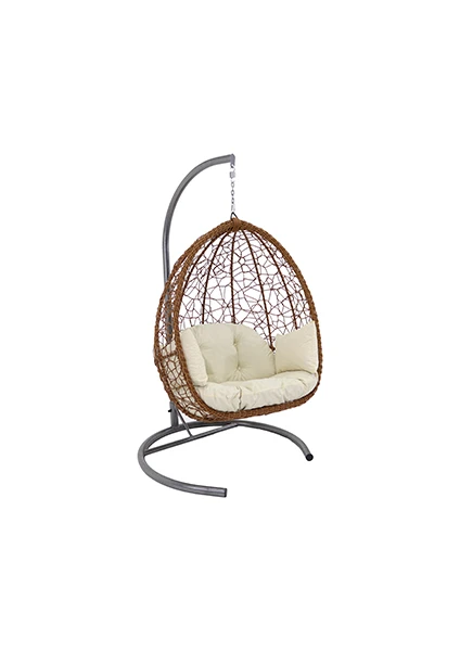 Monalin Home Garden Sofya Rattan Mix El Örgüsü Bahçe & Balkon & Teras Salıncağı