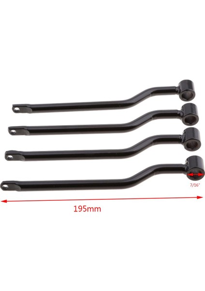 Motosiklet Eyer Çantası Siyah Metal Destek Çubukları Braketler Seti (Yurt Dışından)