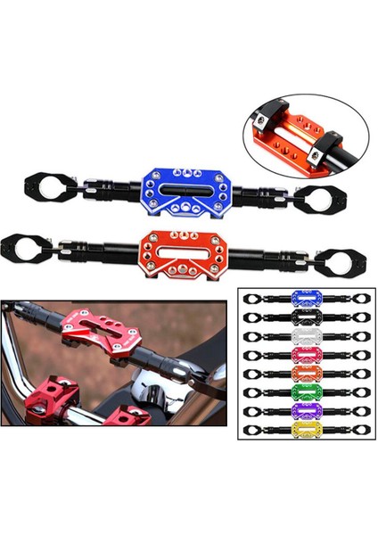 22MM 7/8 "motosiklet Gideri Kuvveti Ayarlanabilir Kol Çubuğu, Mavi Tarif Edildiği Gibi (Yurt Dışından) fiyatları