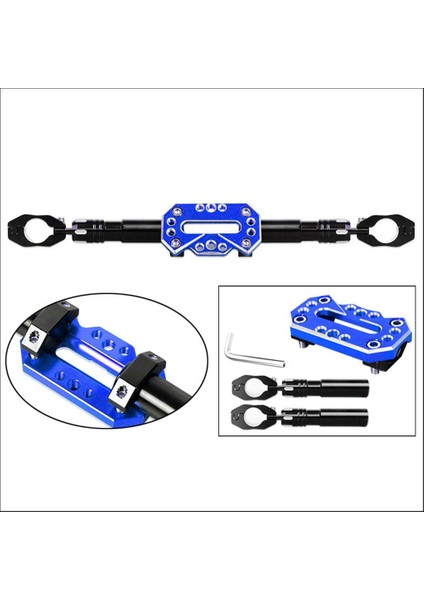 22MM 7/8 "motosiklet Gideri Kuvveti Ayarlanabilir Kol Çubuğu, Mavi Tarif Edildiği Gibi (Yurt Dışından) modelleri
