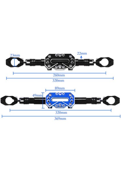 22MM 7/8 "motosiklet Gideri Kuvveti Ayarlanabilir Kol Çubuğu, Mavi Tarif Edildiği Gibi (Yurt Dışından) fırsatları