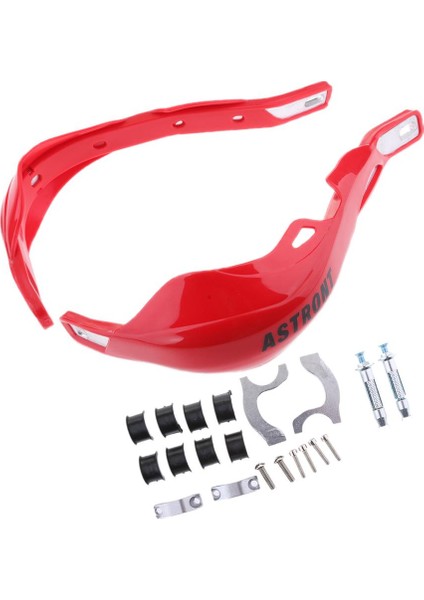7/8 "22MM Kir Bisiklet Scooter Atv Motokros Fırça Çubuğu El Korumaları Handguards Kırmızı (Yurt Dışından) indirimleri