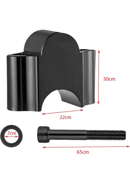 22MM Evrensel Alüminyum Motosiklet Gidon Adaptörü Destek Koltuğu - Siyah (Yurt Dışından) modelleri