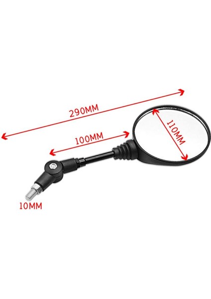 2 Adet Katlanabilir Motosiklet Gidon Dikiz Aynaları 8mm 10MM Konu Dağı Siyah (Yurt Dışından) fırsatları