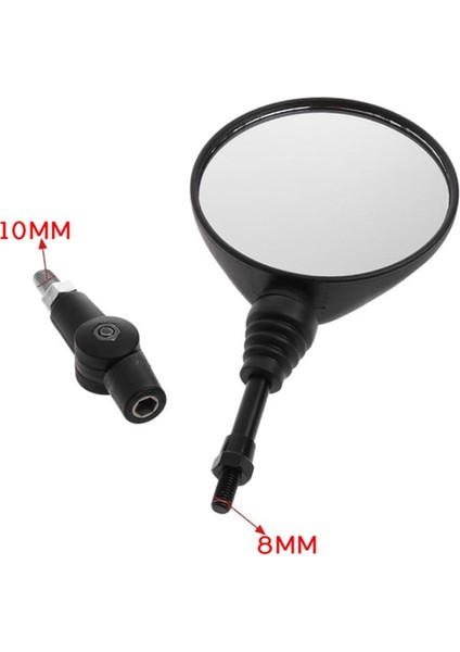 2 Adet Katlanabilir Motosiklet Gidon Dikiz Aynaları 8mm 10MM Konu Dağı Siyah (Yurt Dışından) indirimleri