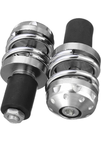 2 Adet 7/8 '' Motosiklet Anti Titreşim Kolu Bar Sonu Fiş Kavrama Sonu 22MM Gümüş (Yurt Dışından)
