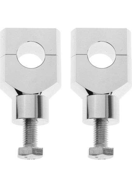 Motosiklet 7/8 "veya 1" Gidon Yükseltici Harley Yamaha Aksesuarları Için Uygun 22MM_SILVER (Yurt Dışından)