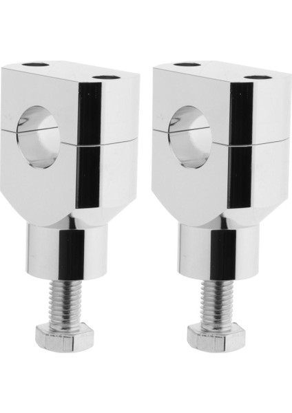 Motosiklet 7/8 "veya 1" Gidon Yükseltici Harley Yamaha Aksesuarları Için Uygun 22MM_SILVER (Yurt Dışından) modelleri