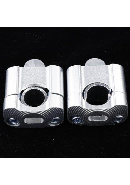 Cnc Motosiklet Gidon Yağ Bar Dağı Kelepçeleri Yükselticiler Set 22MM-28MM Gümüş (Yurt Dışından)