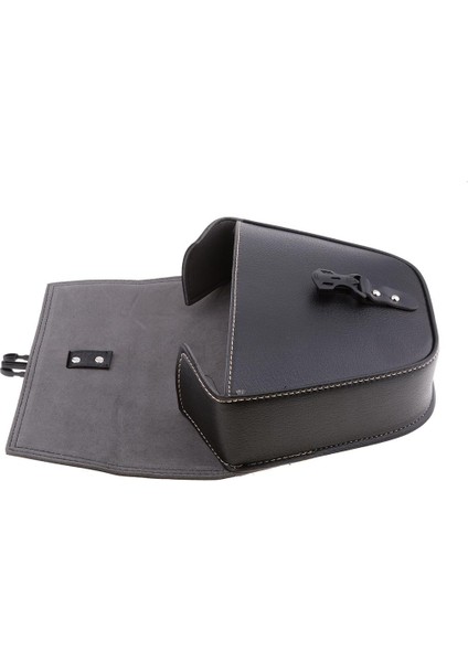 Suzuki Ducati Için Black Pu Deri Motosiklet Saddlebags Eyer Çanta Panniers (Yurt Dışından) fırsatları