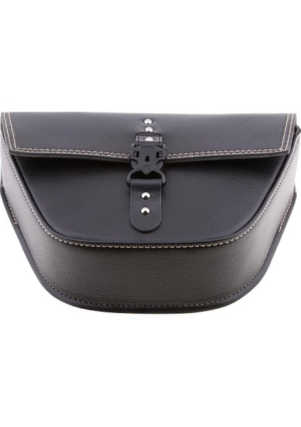 Suzuki Ducati Için Black Pu Deri Motosiklet Saddlebags Eyer Çanta Panniers (Yurt Dışından) indirimleri