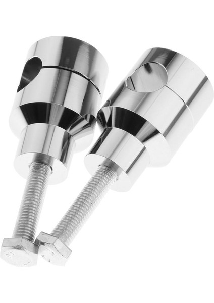 Motosiklet Chrome 22MM 7/8 "çubuk Gidon Yükseltici Kelepçesi Harley Için Cıvatalı (Yurt Dışından) fiyatları
