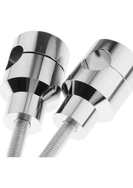 Motosiklet Chrome 22MM 7/8 "çubuk Gidon Yükseltici Kelepçesi Harley Için Cıvatalı (Yurt Dışından) fırsatları