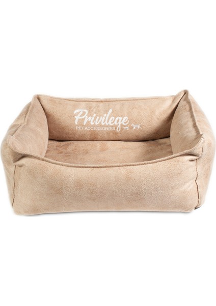 Premium Visco Kedi Yatağı Camel Medium 50X70X22 cm