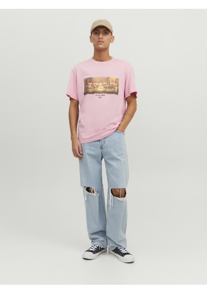 Jorprıze Tee Ss Crew Neck Tg Pembe Erkek T-Shirt 12238168-Prism fiyatları