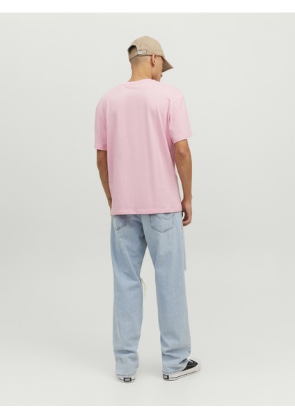 Jorprıze Tee Ss Crew Neck Tg Pembe Erkek T-Shirt 12238168-Prism modelleri