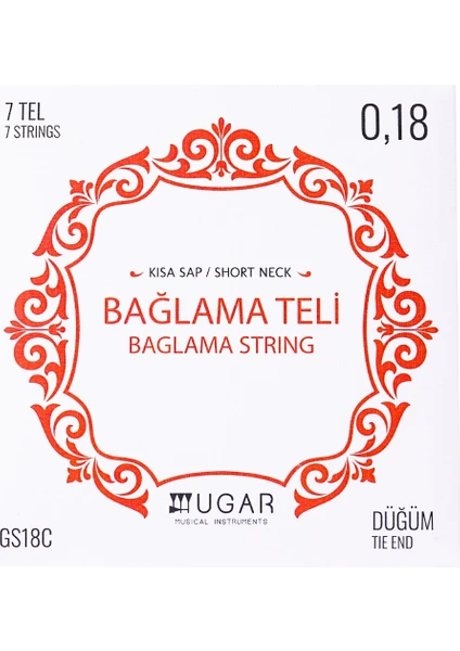 GS18C Kısa Sap Bağlama Teli