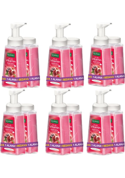 Köpük Sabun M.vitamin Canlandırıcı 250 ml + 250 ml x 6 Adet