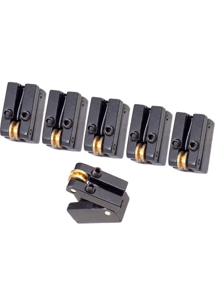 6x Ip Başsız Gitar Köprüsü Roller Eyer Tremolo Köprü Kuyruk Parçası (Yurt Dışından)