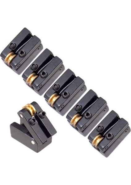 6x Ip Başsız Gitar Köprüsü Roller Eyer Tremolo Köprü Kuyruk Parçası (Yurt Dışından)