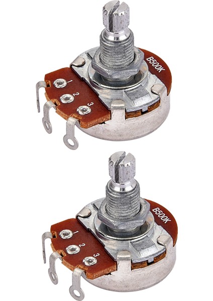 2pcs Bakır B500K Elektrikli Gitar Potansiyometreler Saksılar (Yurt Dışından)