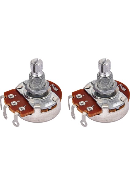 2pcs Bakır B500K Elektrikli Gitar Potansiyometreler Saksılar (Yurt Dışından)