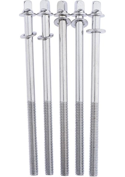 5 Adet 108MM Davul Gerginlik Çubukları Tom Snare Yapım Onarımı Için Rondelalar ile (Yurt Dışından)