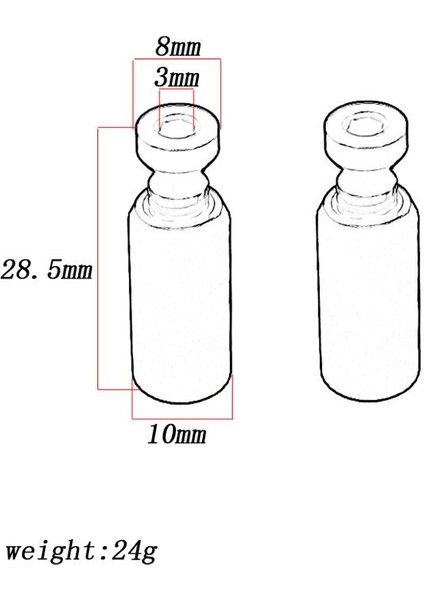 Tremolo Köprü Montaj Yüksekliği Ayar Vidası 10MM Çap 2 Adet (Yurt Dışından)