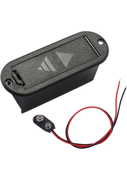 Elektro Gitar Bas ve Konektörlü Pikap Için 1 Adet 9V Pil Kutusu (Yurt Dışından)