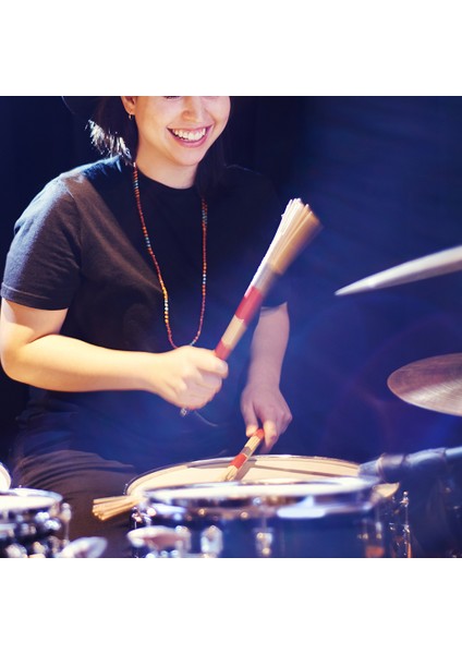 2x Drumsticks Drum Sticks Fırçaları Müzikle (Yurt Dışından)