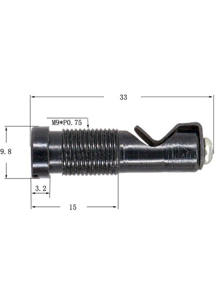 Gitar Tremolo Eyer Köprüsü Whammy Gitar Bar Soketi Köprü Black (Yurt Dışından)