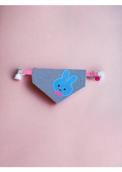 Blue Bunny Kedi Bandana, Fular, Kedi Kıyafeti Kedi Elbisesi