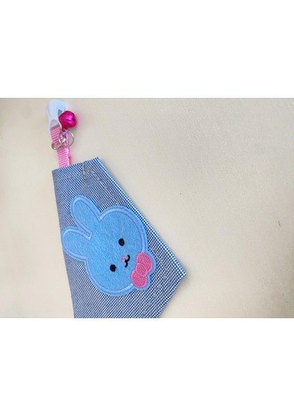 Blue Bunny Kedi Bandana, Fular, Kedi Kıyafeti Kedi Elbisesi