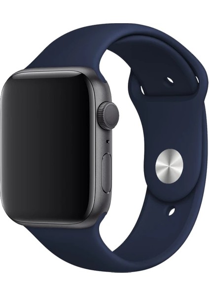 Apple Watch Seri 1/2/3/4/5/6/7/8/SE/38MM 40MM 41MM  Kordon Kayış Bileklik Klasik Kaliteli Silikon