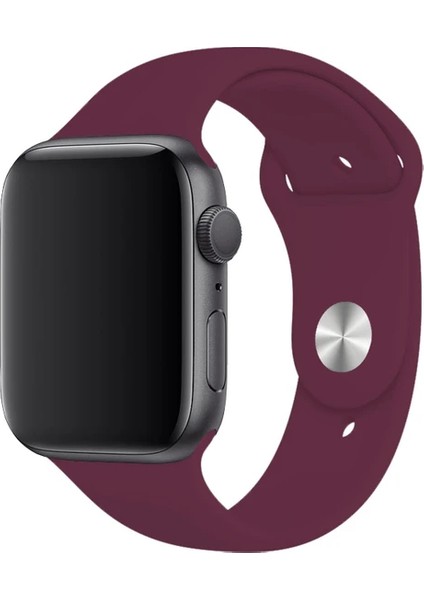 Apple Watch Seri 1/2/3/4/5/6/7/8/SE/38MM 40MM 41MM  Kordon Kayış Bileklik Klasik Kaliteli Silikon