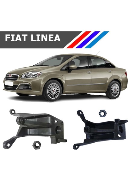 Fiat Linea Ön Sol ve Sağ Far Tamir Kiti Far Ayağı Plastik 51785219