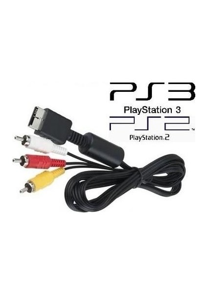 Playstation 2 Rca Kablo Ps2 Rca Kablo Playstation Tv Bağlantı Kablosu 1.8 Metre